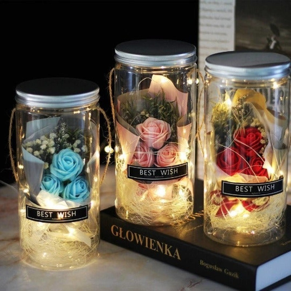Flower Soap Rose LED Soap
